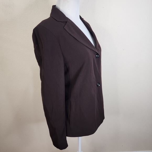 HB II Harve Benard Women's Brown Blazer/Blouse & Pants 2 Piece Set Size 8 Suit - Picture 8 of 12